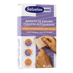 Curativo adesivo de espuma Salvelox Med 1m X 