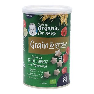 Gerber Snack Organic Wheat Rice with Raspberry 3