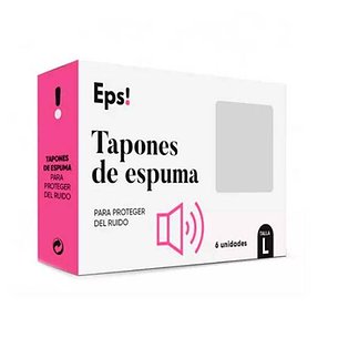 Protetores auriculares de espuma EPS, 6 unidades, tamanho L