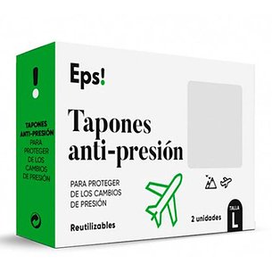 Tampões anti-pressão EPS 2 unidades tamanho L