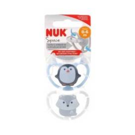 Silicone Pacifier Nuk Space 0-6 Months 2 Units