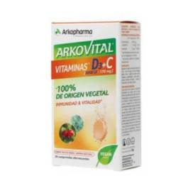 Arkovital Vitamina D3 + C 20 Comprimidos Efervescentes