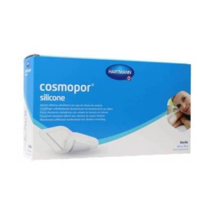 Cosmopor Silicone Curativo Estéril 20 Cm X 10 Cm 5 Unidades