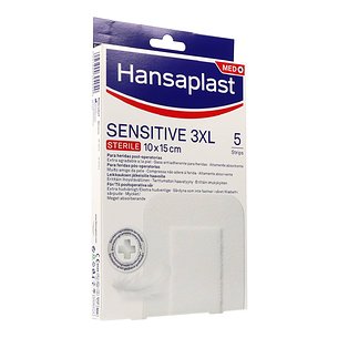 Hansaplast Sensitive 3XL 15x10 cm 5 unidades