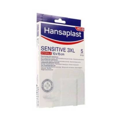 Hansaplast Sensitive 3xl 15x10 Cm 5 Einheiten