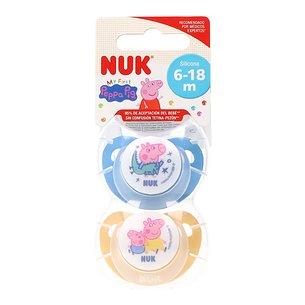 Nuk Chupete Silicona Peppa Pig 618 M 2 Uds