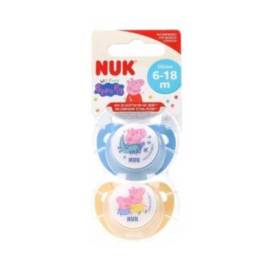 Nuk Silicone Pacifier Peppa Pig 6-18 M 2 Units