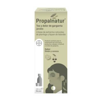 Propalnatur Cough And Sore Throat Lemon And Cherry Flavor Syrup 120 Ml