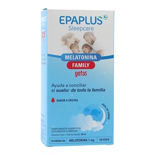 Epaplus Sleepcare Melatonina Família Gotas Sabor 