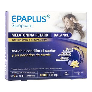 Epaplus Sleepcare Melatonin Retard Balance 60 comprimidos