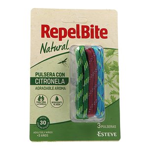 Repel Bite Natural 3 Pulseras De Cuerda Con Citr