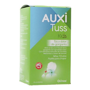 Auxituss Kids Tos Y Dolor De Garganta 6 Pastilla