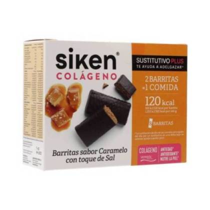Siken Sustitutivo Colageno Sabor Caramelo Con Toque De Sal 8 Barritas 40 g