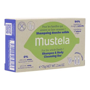Mustela Shampoo Sólido Cabelo e Corpo 75 g