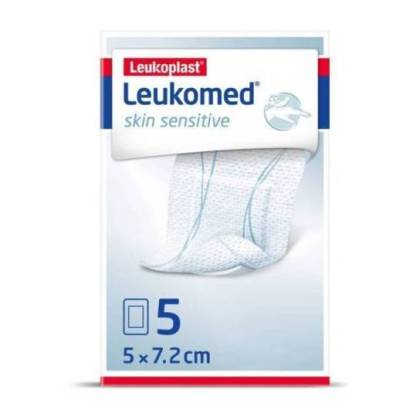 Leukomed Skin Sensitive Adhesive Sterile Dressing 5 Units 7,2 Cm X 5 Cm