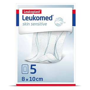 Leukomed Haut Sensitiv 8cm x 10cm 5 Einheiten