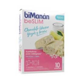 Bimanan Beslim Bars White Chocolate Yogurt And Lemon Flavour 10 Bars