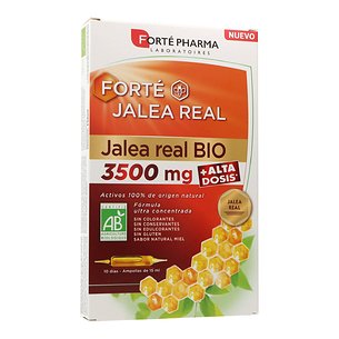 Forte Geleia Real Orgânica 3500 mg 10 Ampolas 15 ml