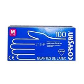 Corysan Latex Gloves Medium Size 100 Units
