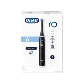 Escova De Dentes Elétrica Oral-b Limpeza Profissional Io 6, 1 Unidade, Cor Preta