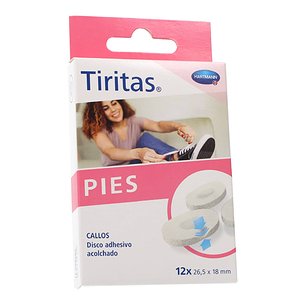 Emplastros para calos nos pés 265x18mm 12 unidades