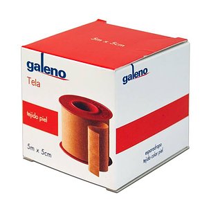 Fita Adesiva Galeno Tecido Couro 5x5cm