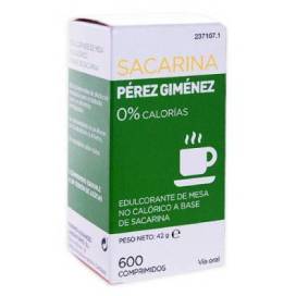 Sacarina Perez Gimenez 600 Comprimidos