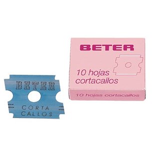 Lâminas para corte de calos Beter 10 unidades
