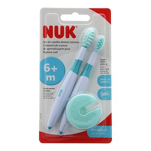 Nuk Train Conjunto de escovas de dentes 2 unidades