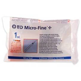 Bd Microfine + Seringa Insulina 1ml 0,33x12,7mm 10 Unidades