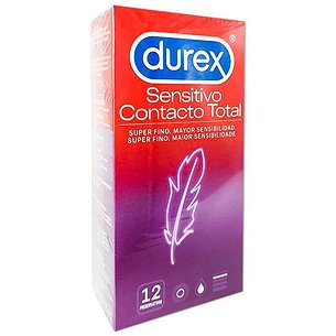 Durex Preservativos Sensitivo Contacto Total 12 