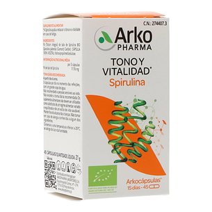 Arkocápsulas Spirulina 45 Cápsulas