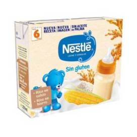Nestle Papilla Cereales Sin Gluten Lista Para Tomar 2x250 ml
