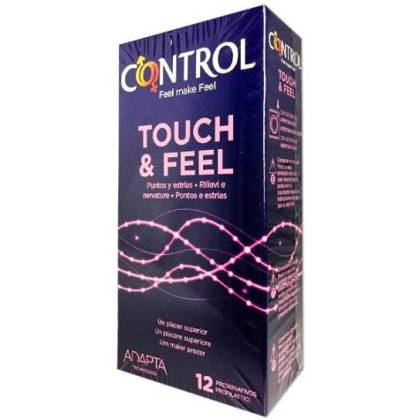 Control Preservativos Sensual Dots & Lines 12 Uds