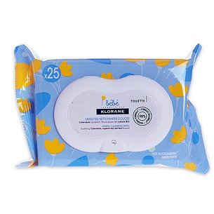 Klorane Baby Calêndula Wipes 25 Unidades