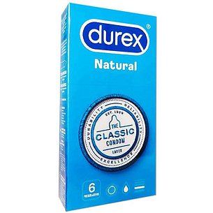 Durex Natural Classic Condoms 6 Units