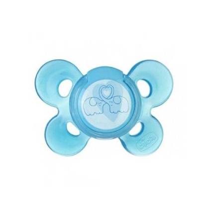 Chicco Silicone Pacifier Physio Comfort Anatomical 6-12m Blue