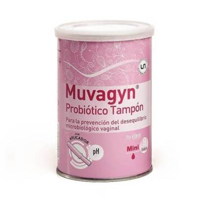 Muvagyn Probiótico Absorventes Vaginal Mini Com Aplicador 9 Absorventes