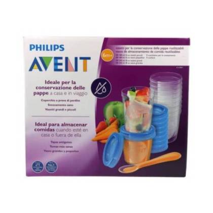 Recipientes Via Comida Bebe Philips Avent Set 20 Vasos