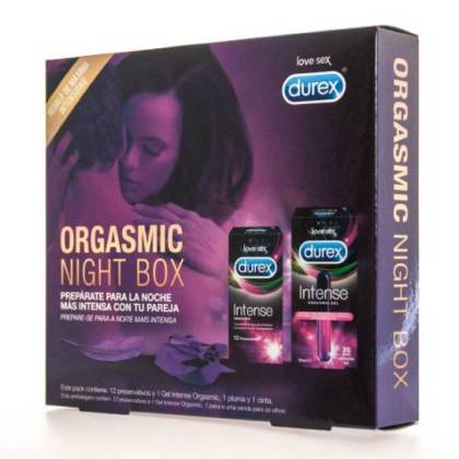 Durex Orgasmic Night Box Preservativos 12 Uds + Lubricante 10 Ml Promo
