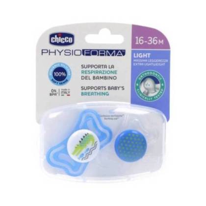 Chicco Silicone Pacifier Physio Light 16-36m Blue