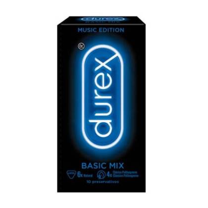 Durex Preservativos Music Edition Basic Mix 10 Unidades