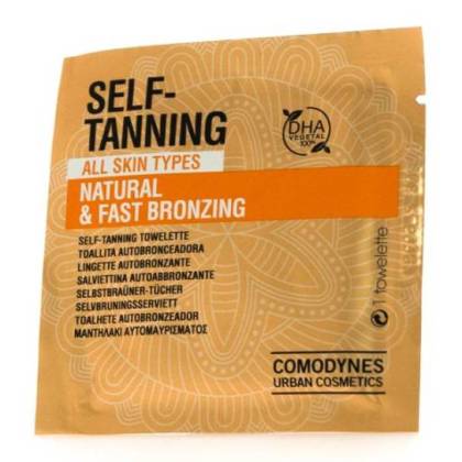 Comodynes Self-tanning Natural And Fast All Skin Types 1 Wipe