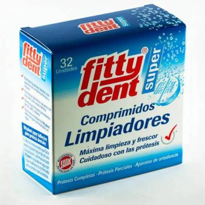 Fittydent Super 32 Comprimidos Limpadores