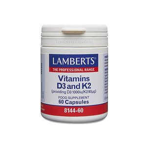 Vitamina D3 1000ui K2 60 Caps 814460 Lamberts