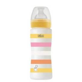 Chicco Well-being Babyflasche Silikon 4m+ 330ml Rosa