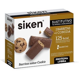 Siken Protein Fiber Cookie Bars 8 Units