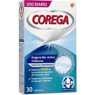 Corega Bioactive Oxygen 30 Comprimidos