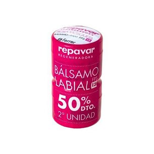Repavar Lip Balm FPS 15 2 x 10 ml Promo