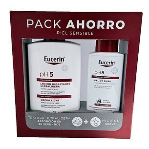 Eucerin Ph5 Loção Ultraleve 1l Gel de Banho Ph